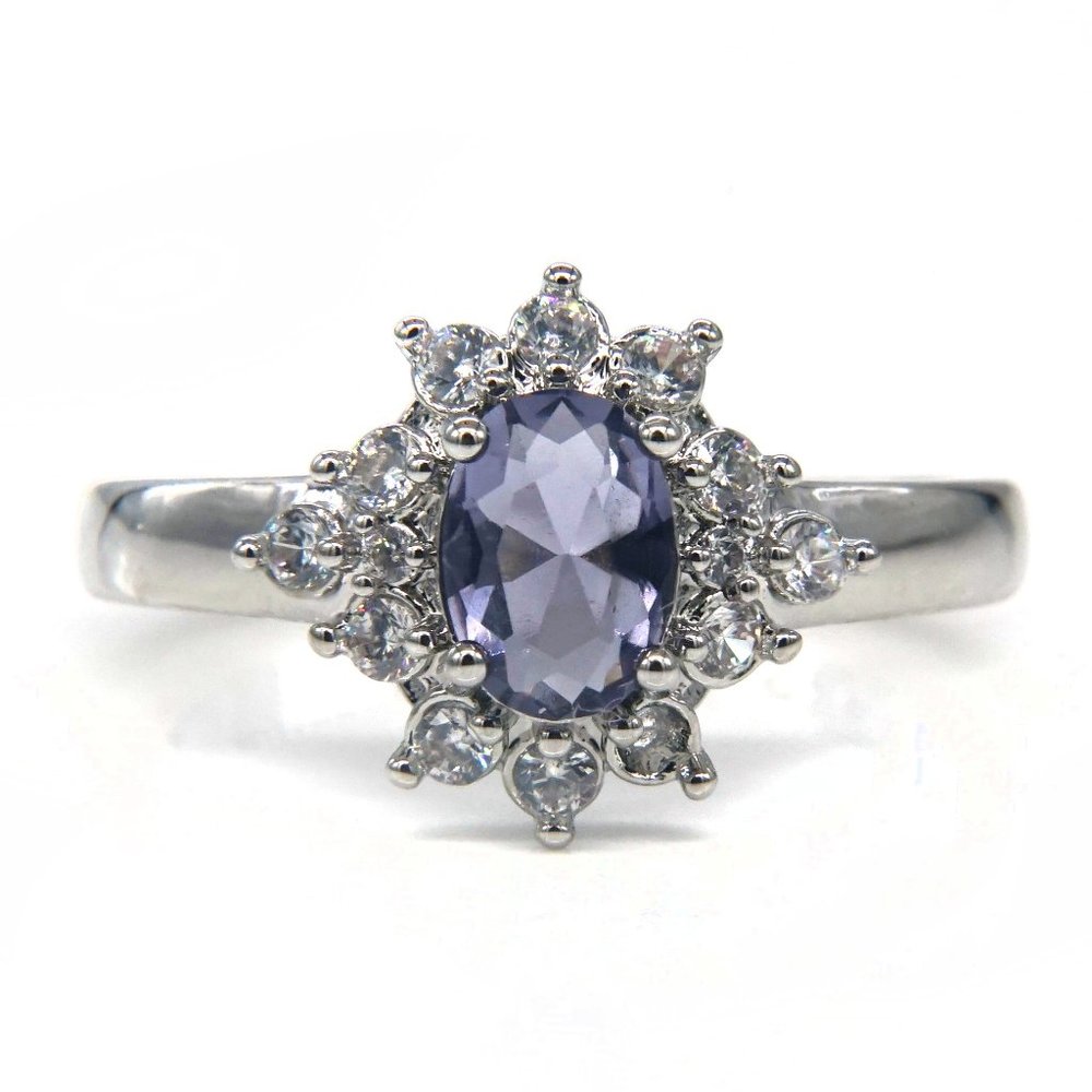 Ring with silver and Amethyst. - Picture 1 of 3